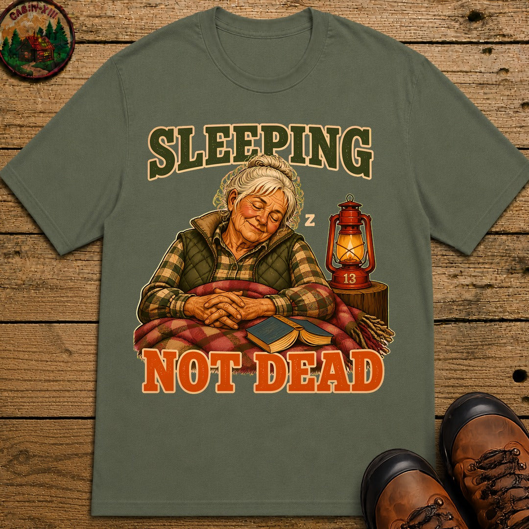 Sleeping Not Dead T-Shirt - Moss