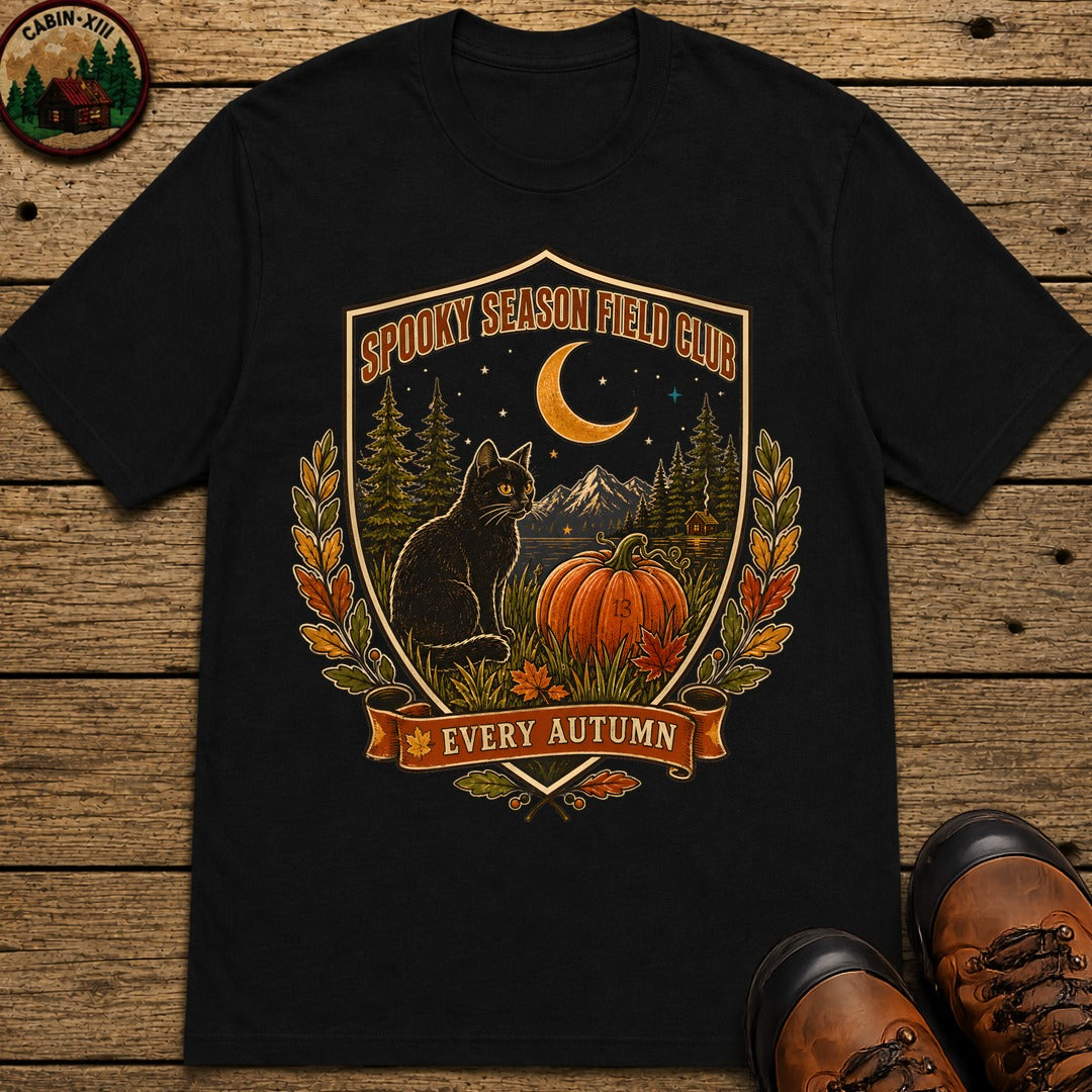 Spooky Season Field Club T Shirt - Black