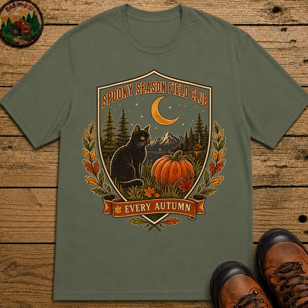 Spooky Season Field Club T Shirt - Moss