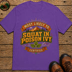 Squat In Poison Ivy (Modern) T Shirt - Grape