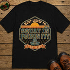 Squat In Poison Ivy (Retro) T Shirt - Black