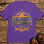 Squat In Poison Ivy (Retro) T Shirt - Grape