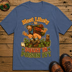 Squat In Poison Ivy T-Shirt - Blue Jean
