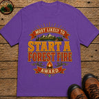 Start A Forest Fire (Modern) T Shirt - Grape