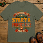 Start A Forest Fire (Modern) T Shirt - Moss