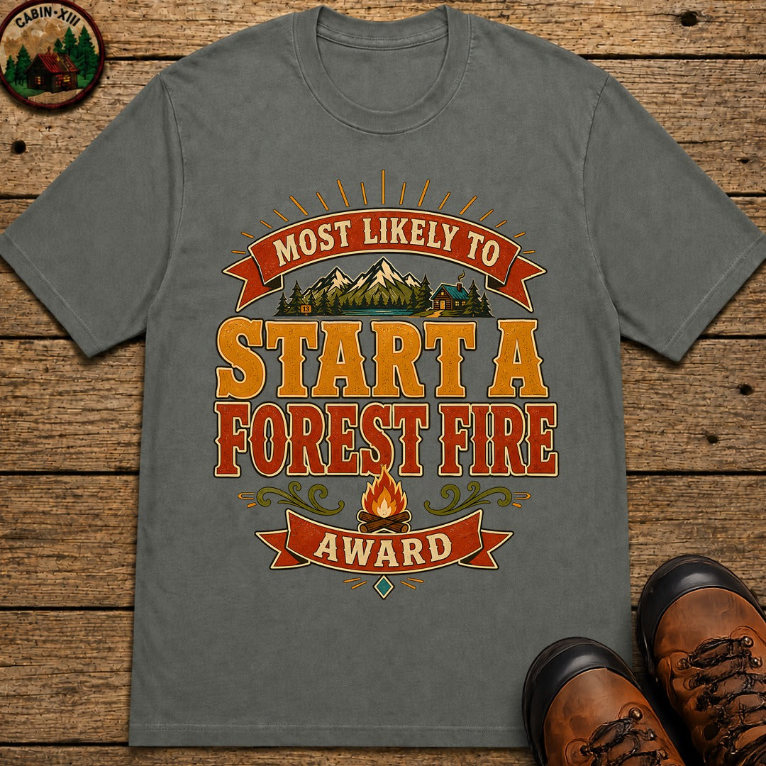 Start A Forest Fire (Modern) T Shirt - Pepper