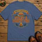 Start A Forest Fire (Retro) T Shirt - Blue Jean