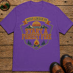 Start A Forest Fire (Retro) T Shirt - Grape