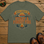 Start A Forest Fire (Retro) T Shirt - Moss