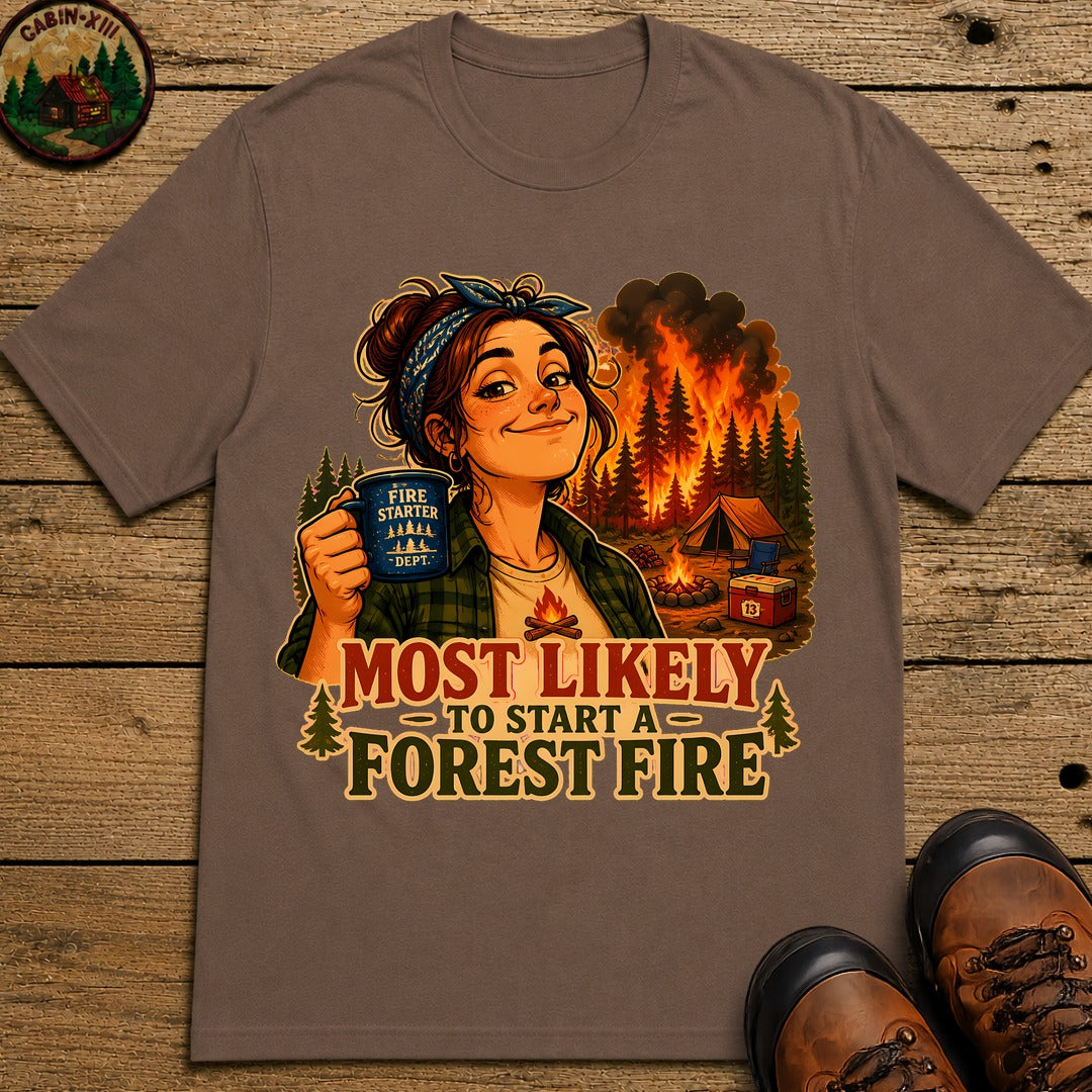 Start A Forest Fire T-Shirt - Espresso