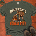 Start A Forest Fire T-Shirt - Moss