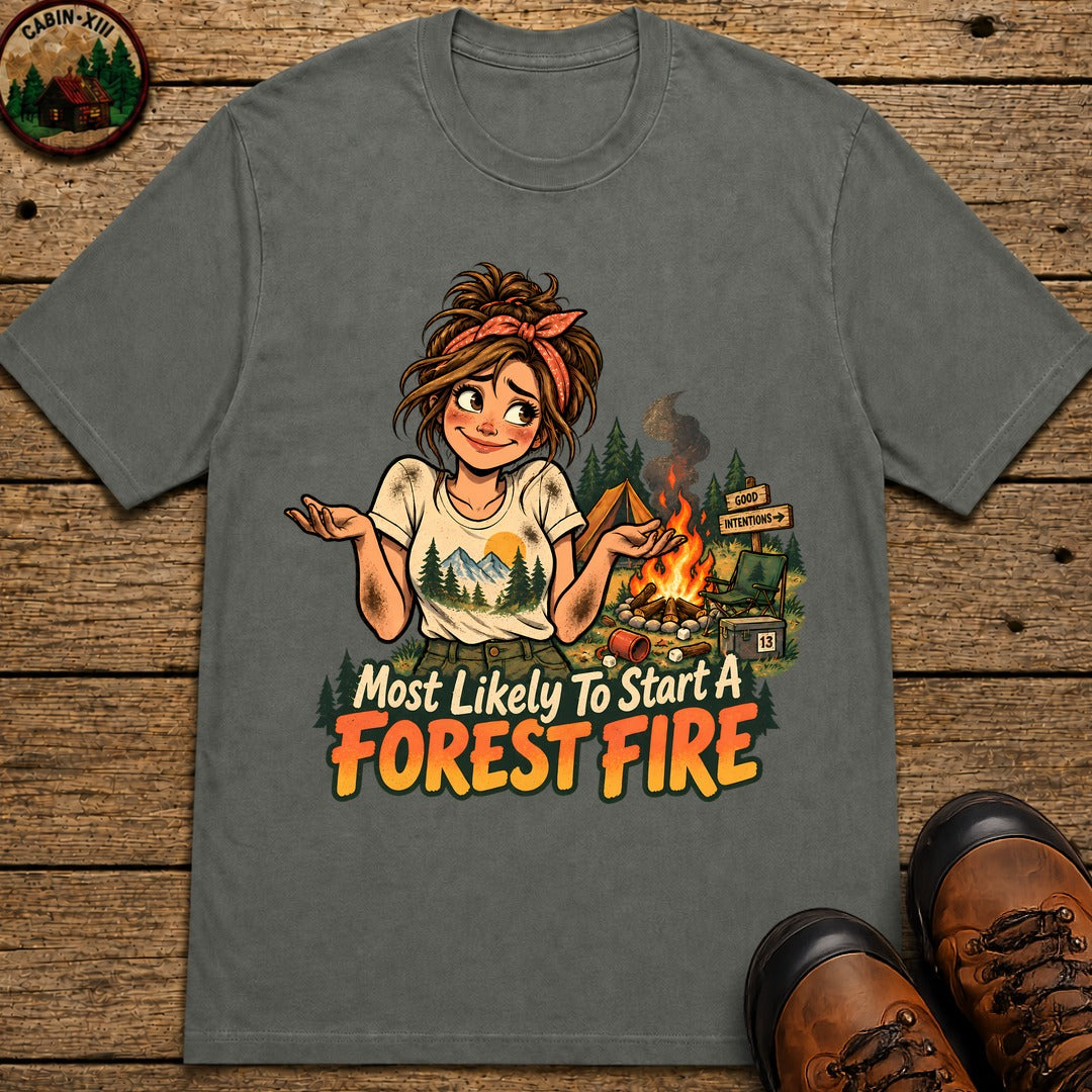 Start A Forest Fire T-Shirt - Pepper