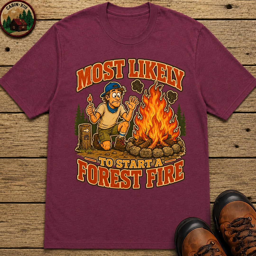 Start a Forest Fire T-Shirt - Berry