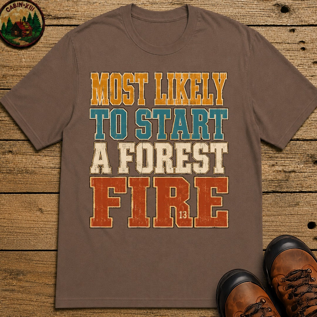 Start a Forest Fire T-Shirt - Espresso