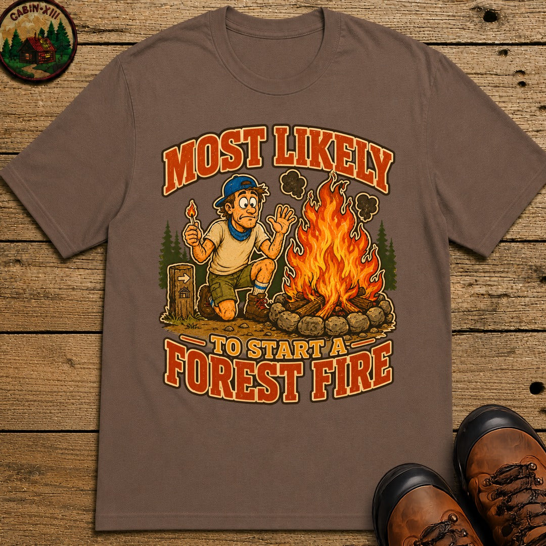 Start a Forest Fire T-Shirt - Espresso