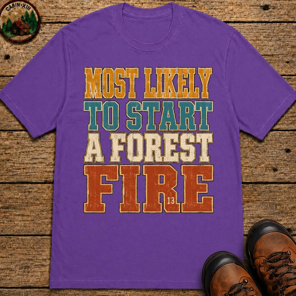 Start a Forest Fire T-Shirt - Grape