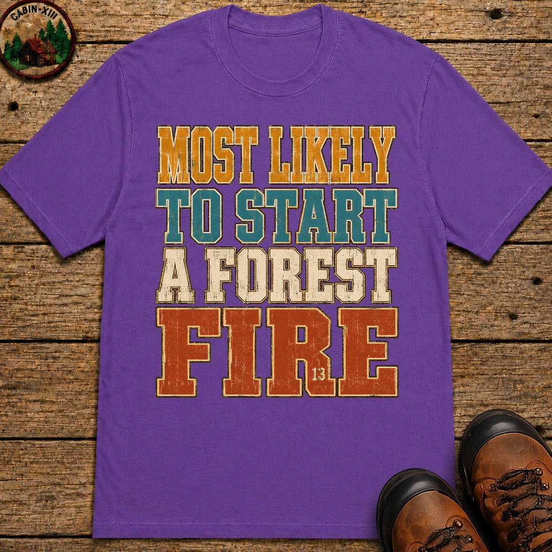 Start a Forest Fire T-Shirt - Grape