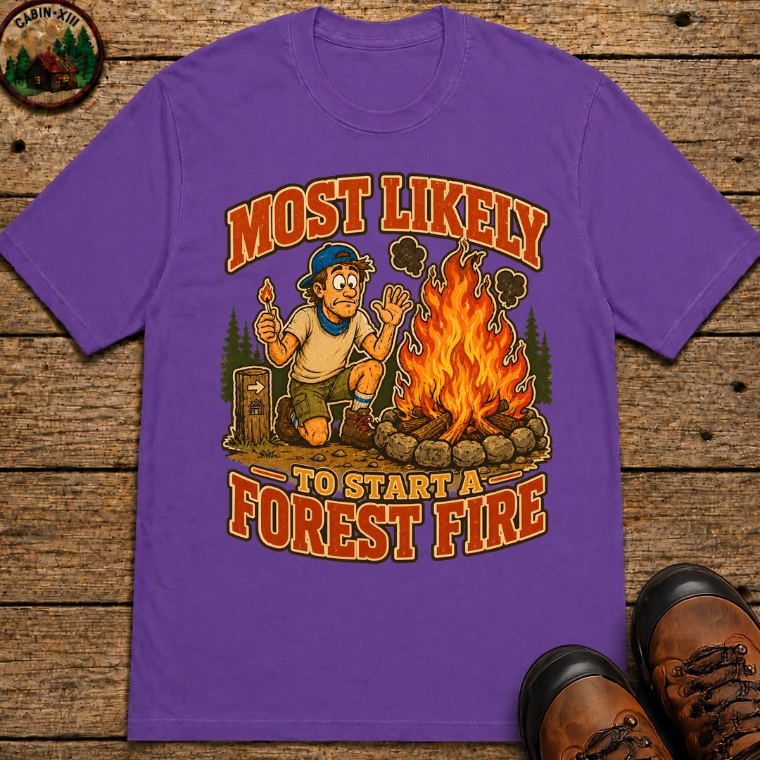 Start a Forest Fire T-Shirt - Grape