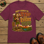 Stop For Every View T-Shirt - Berry
