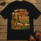 Stop For Every View T-Shirt - Black