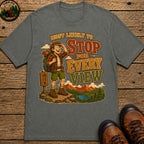 Stop For Every View T-Shirt - Pepper