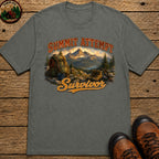 Summit Attempt Survivor Mostly Voluntary — Funny Hiking Tee - Pepper