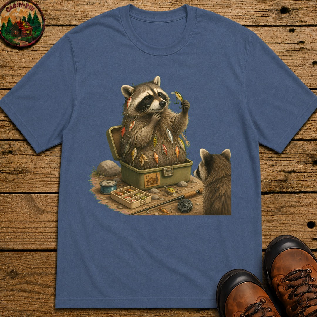 Tacklebox Raccoon T-Shirt - Blue Jean