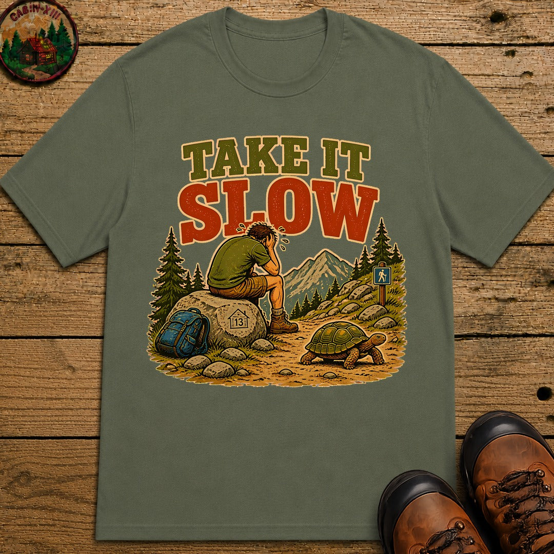 Take It Slow T-Shirt - Moss