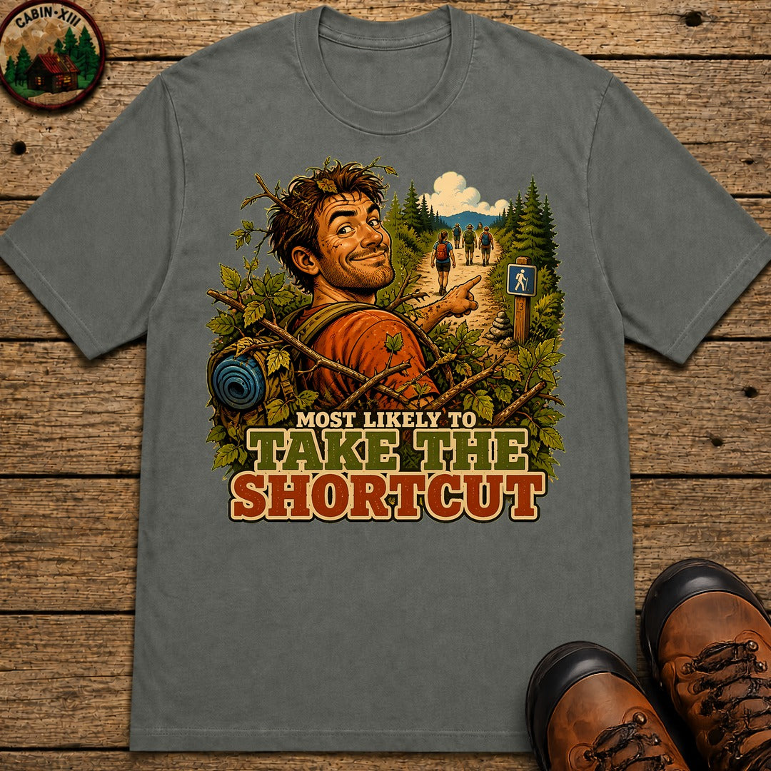 Take The Shortcut T-Shirt - Pepper