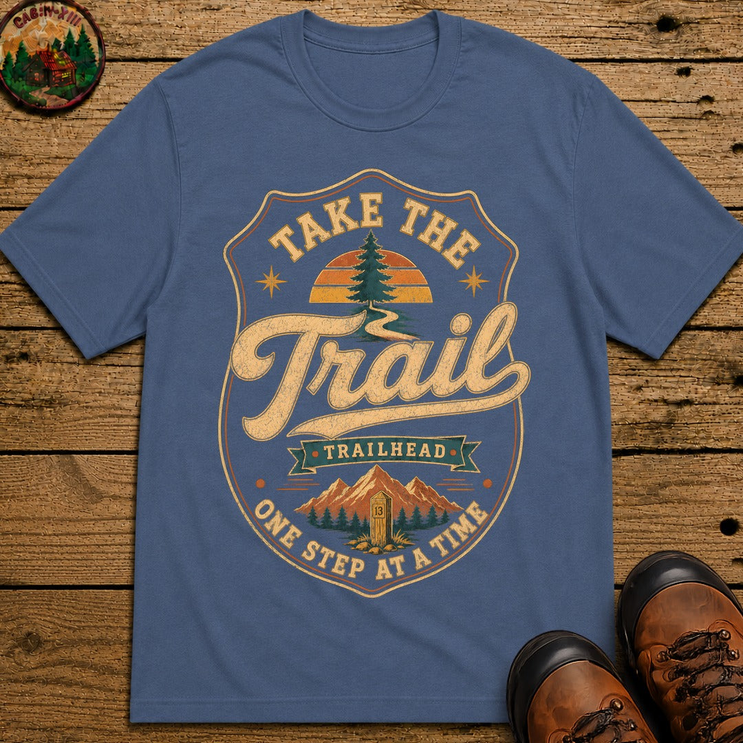 Take the Trail T-Shirt - Blue Jean
