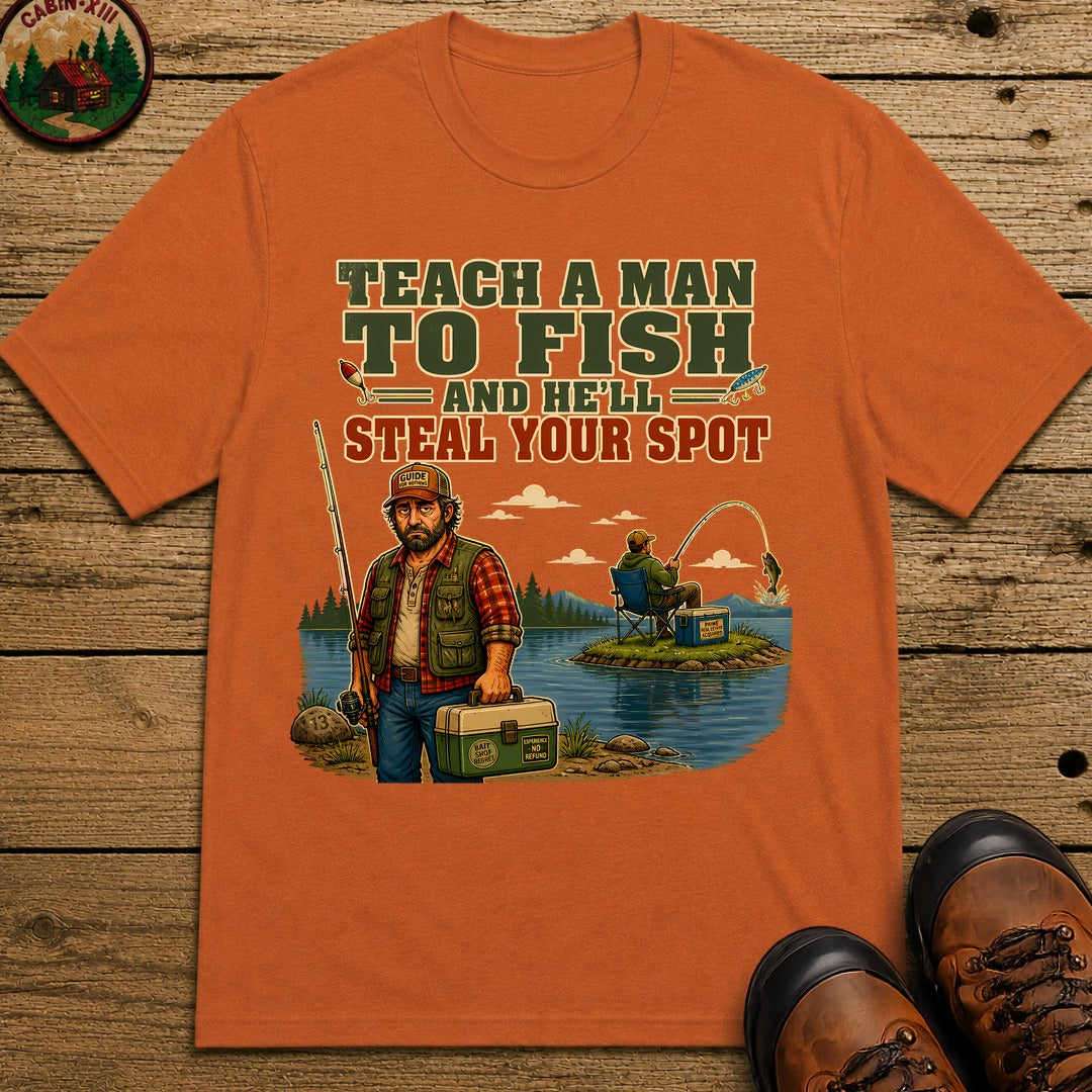 Teach A Man To Fish T-Shirt - Yam