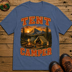 Tent Camper T-Shirt - Blue Jean