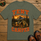 Tent Camper T-Shirt - Moss