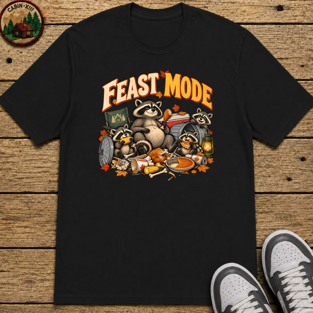 Thanksgiving Feast Mode Kids T-Shirt - Black
