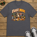 Thanksgiving Feast Mode Kids T-Shirt - Charcoal