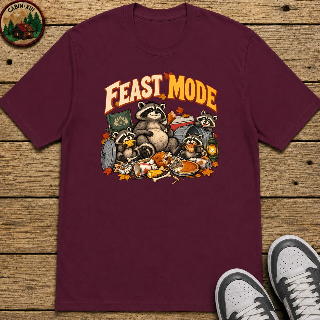 Thanksgiving Feast Mode Kids T-Shirt - Maroon