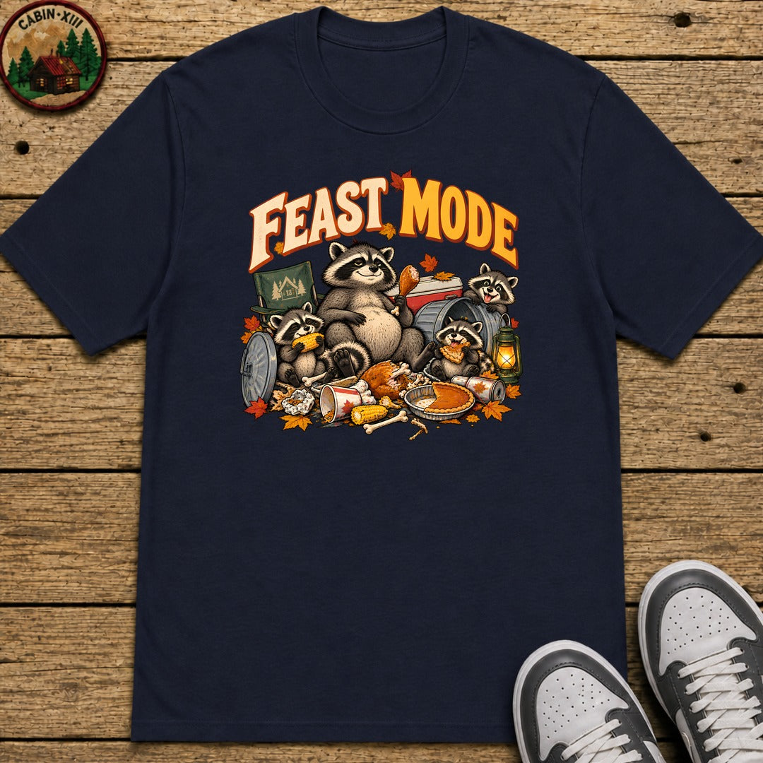 Thanksgiving Feast Mode Kids T-Shirt - Navy