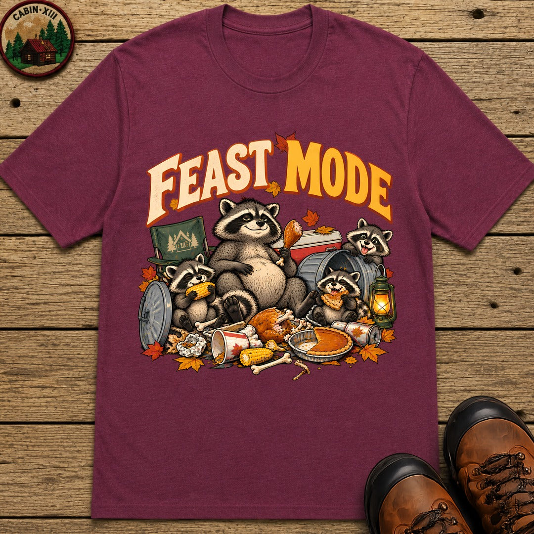Thanksgiving Feast Mode T-Shirt - Berry