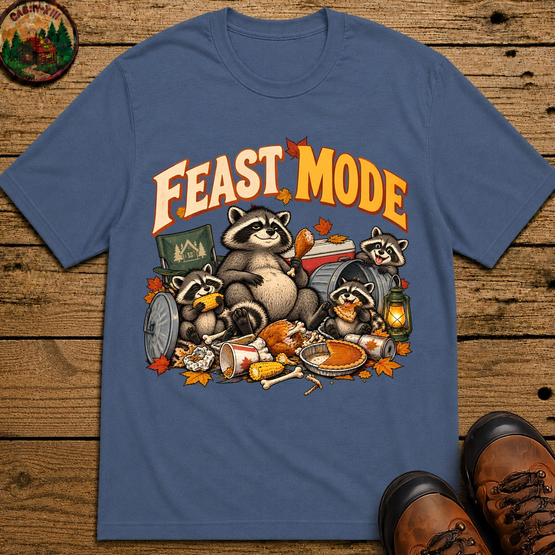 Thanksgiving Feast Mode T-Shirt - Blue Jean