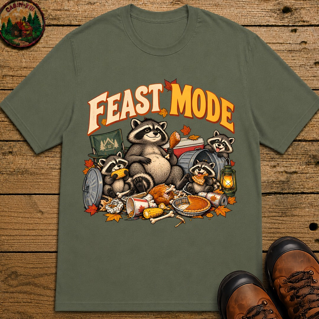 Thanksgiving Feast Mode T-Shirt - Moss