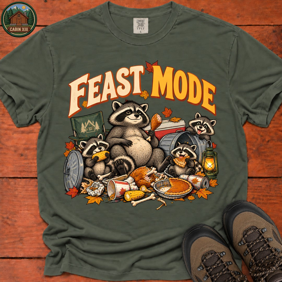 Thanksgiving Feast Mode T-Shirt - Moss