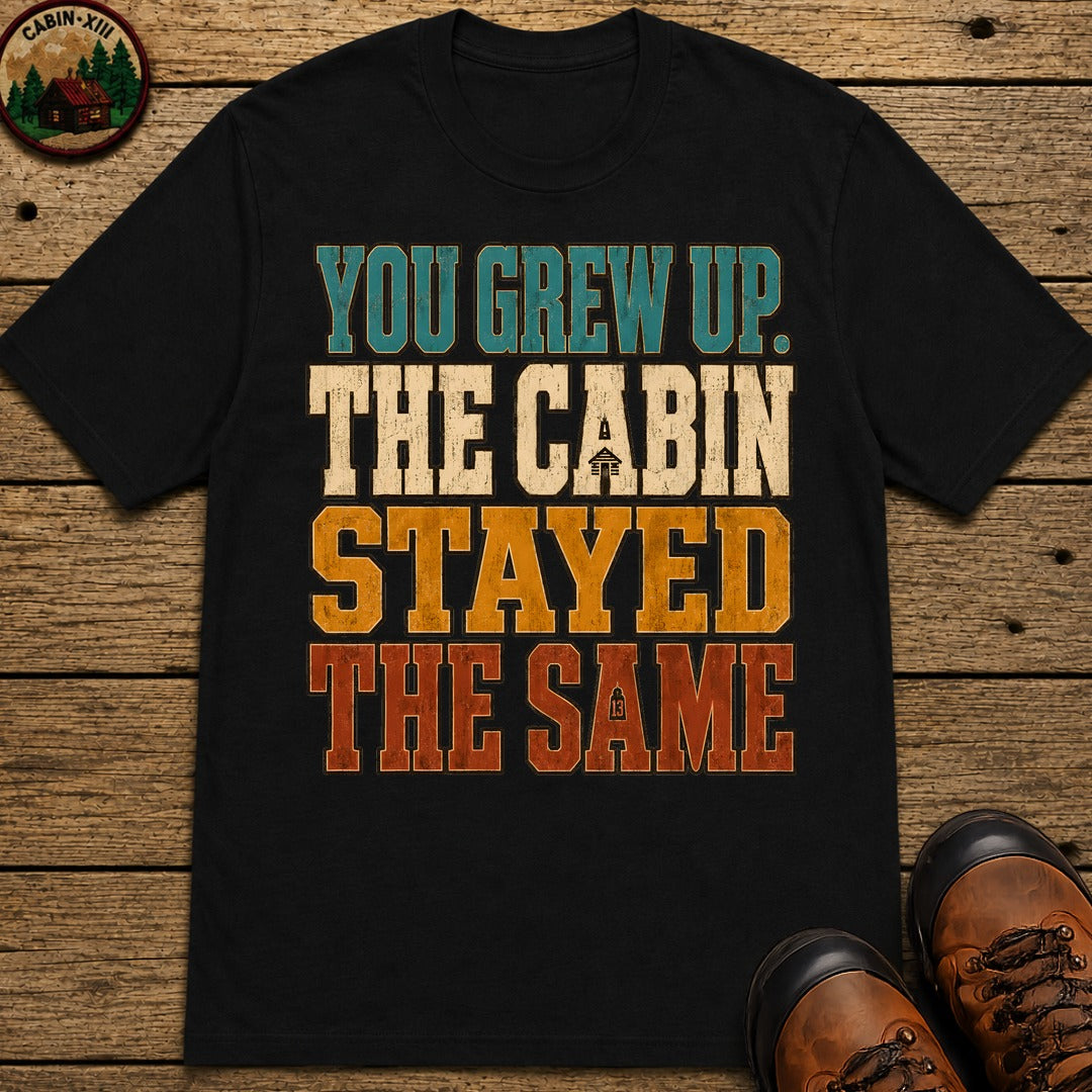 The Cabin Stayed The Same T Shirt - Black