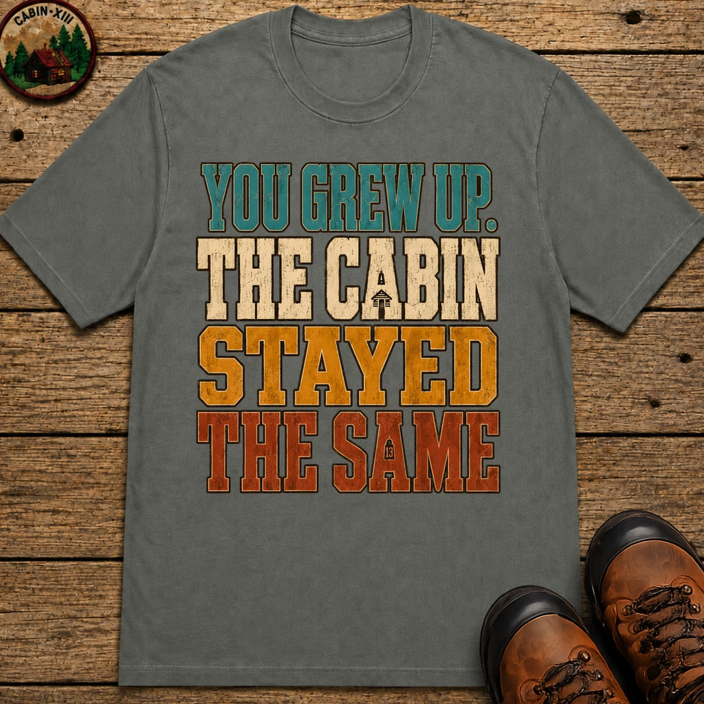 The Cabin Stayed The Same T Shirt - Pepper