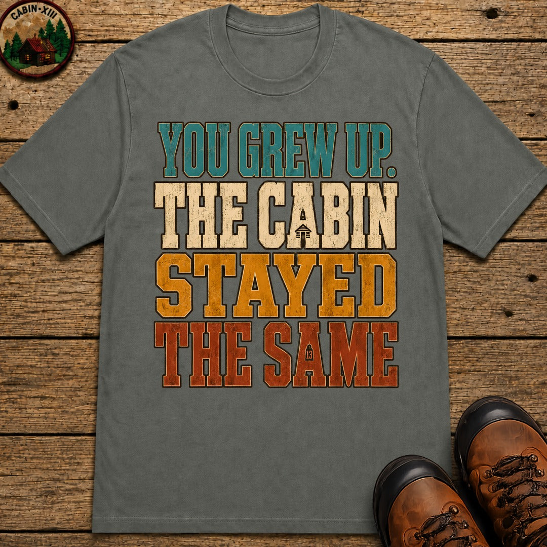 The Cabin Stayed The Same T Shirt - Pepper
