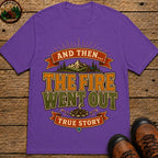 The Fire Went Out (Modern) Badge T Shirt - Grape