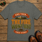 The Fire Went Out (Modern) Badge T Shirt - Pepper