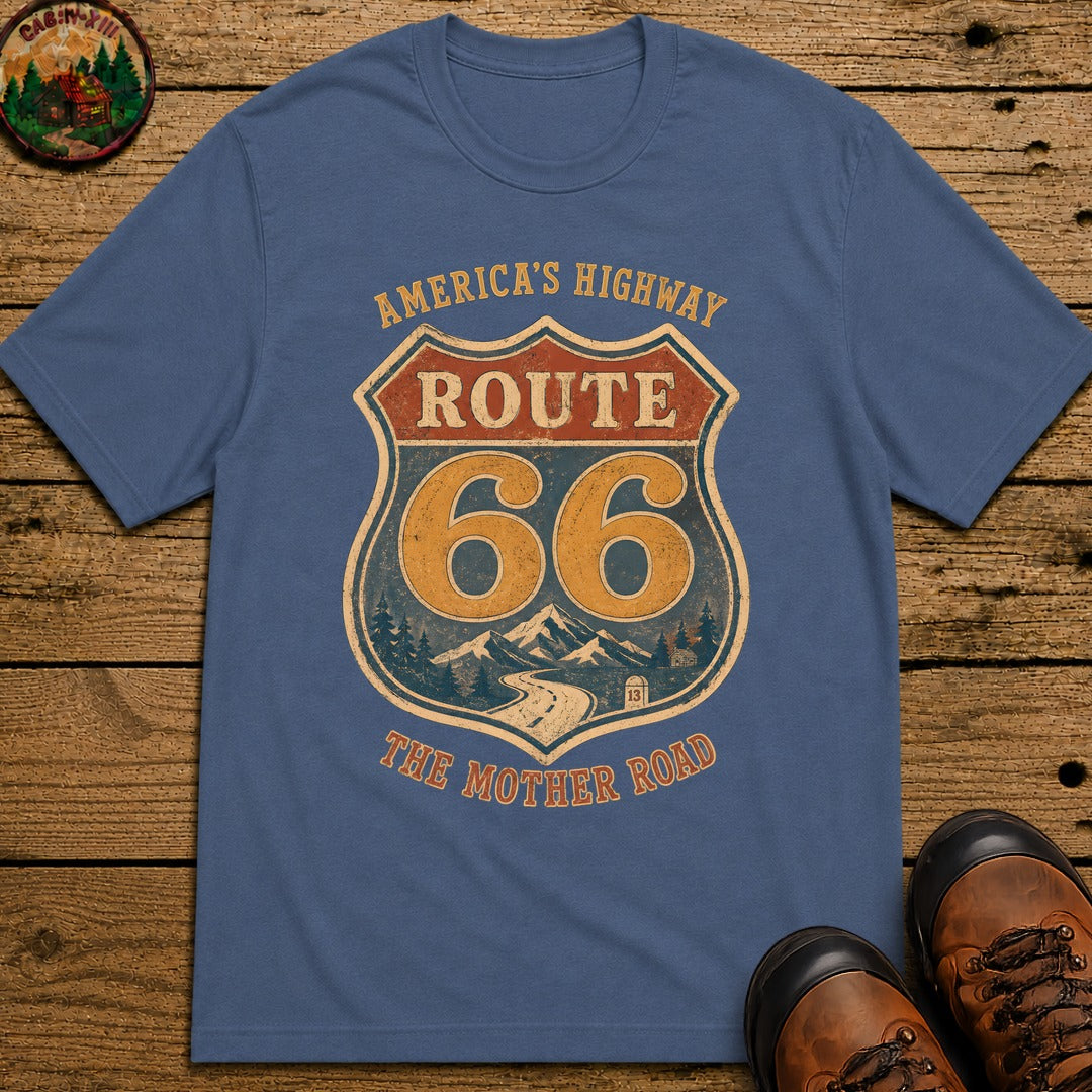 The Mother Road T-Shirt - Blue Jean