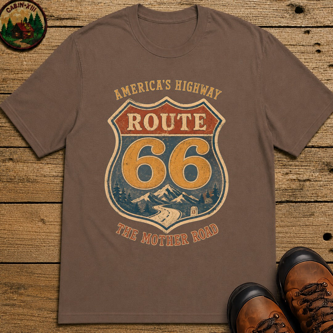 The Mother Road T-Shirt - Espresso