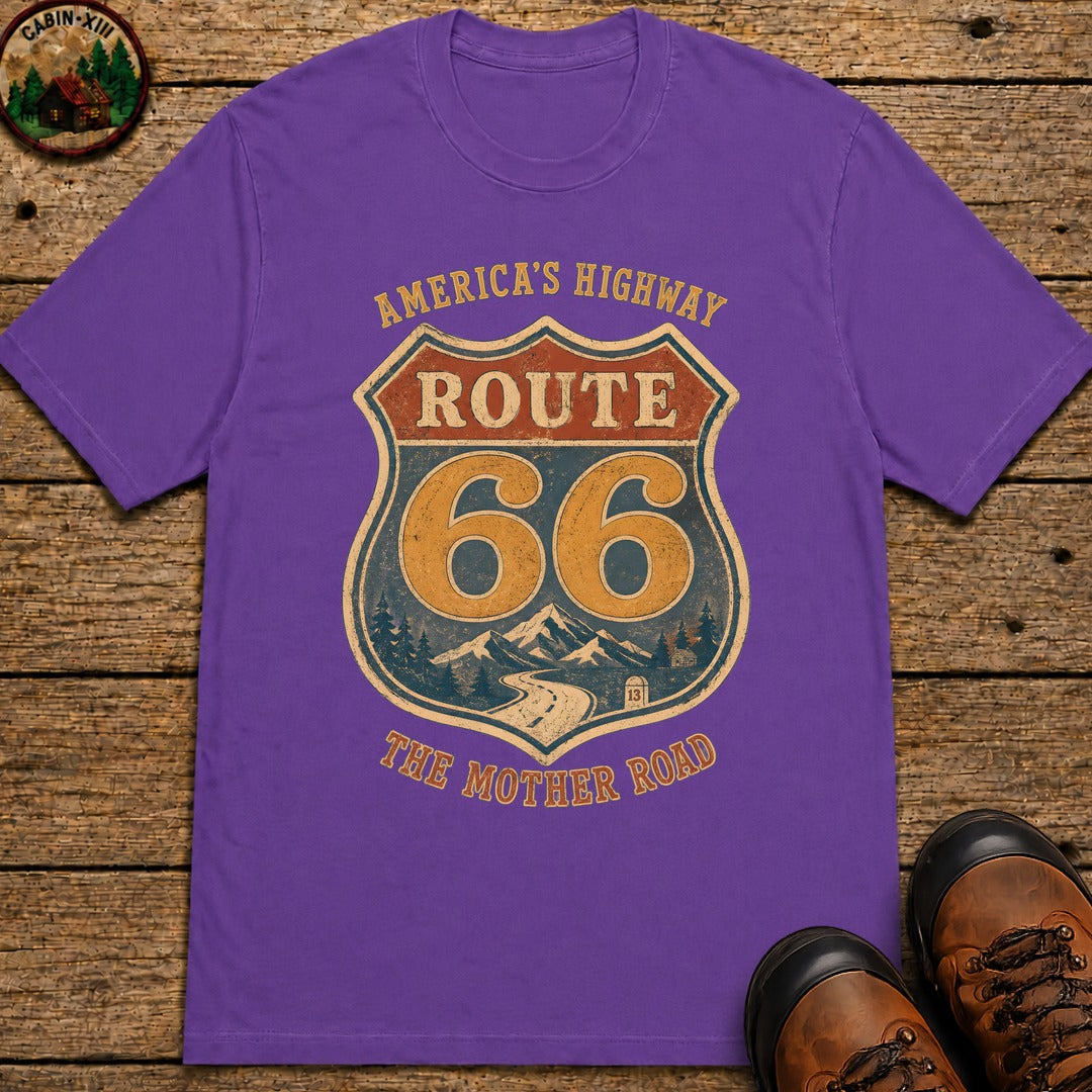 The Mother Road T-Shirt - Grape