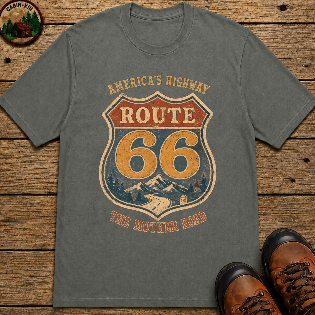The Mother Road T-Shirt - Pepper